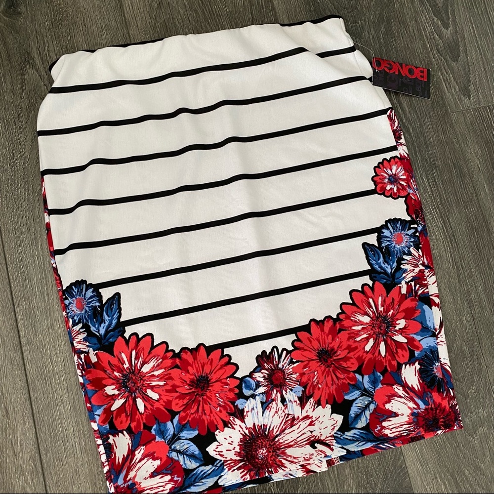 Floral pencil skirt